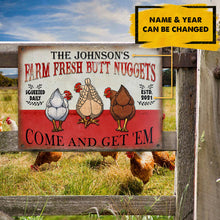 Load image into Gallery viewer, Personalized Chicken Nuggets Come Customized Classic Metal Signs
