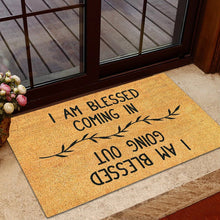 Load image into Gallery viewer, I Am Blessed Personalized Doormat
