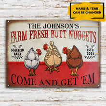 Load image into Gallery viewer, Personalized Chicken Nuggets Come Customized Classic Metal Signs
