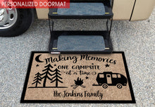 Load image into Gallery viewer, Custom Making Memories Camping Doormat
