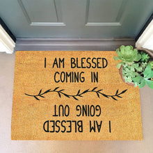 Load image into Gallery viewer, I Am Blessed Personalized Doormat
