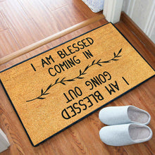 Load image into Gallery viewer, I Am Blessed Personalized Doormat
