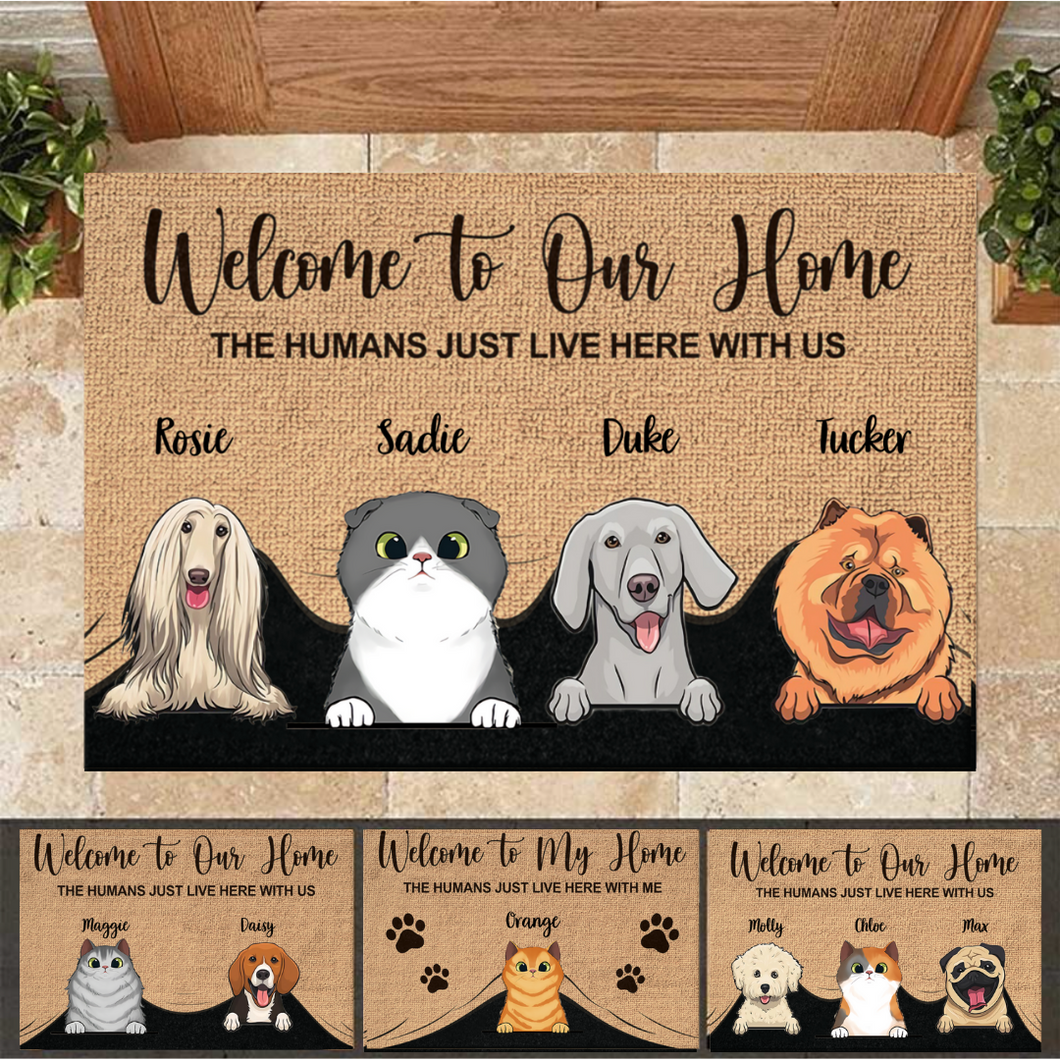 Welcome to My Home - Personalized Cat & Dog Mat