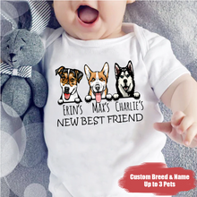 Load image into Gallery viewer, &quot;New Best Friend&quot; - Baby Onesie
