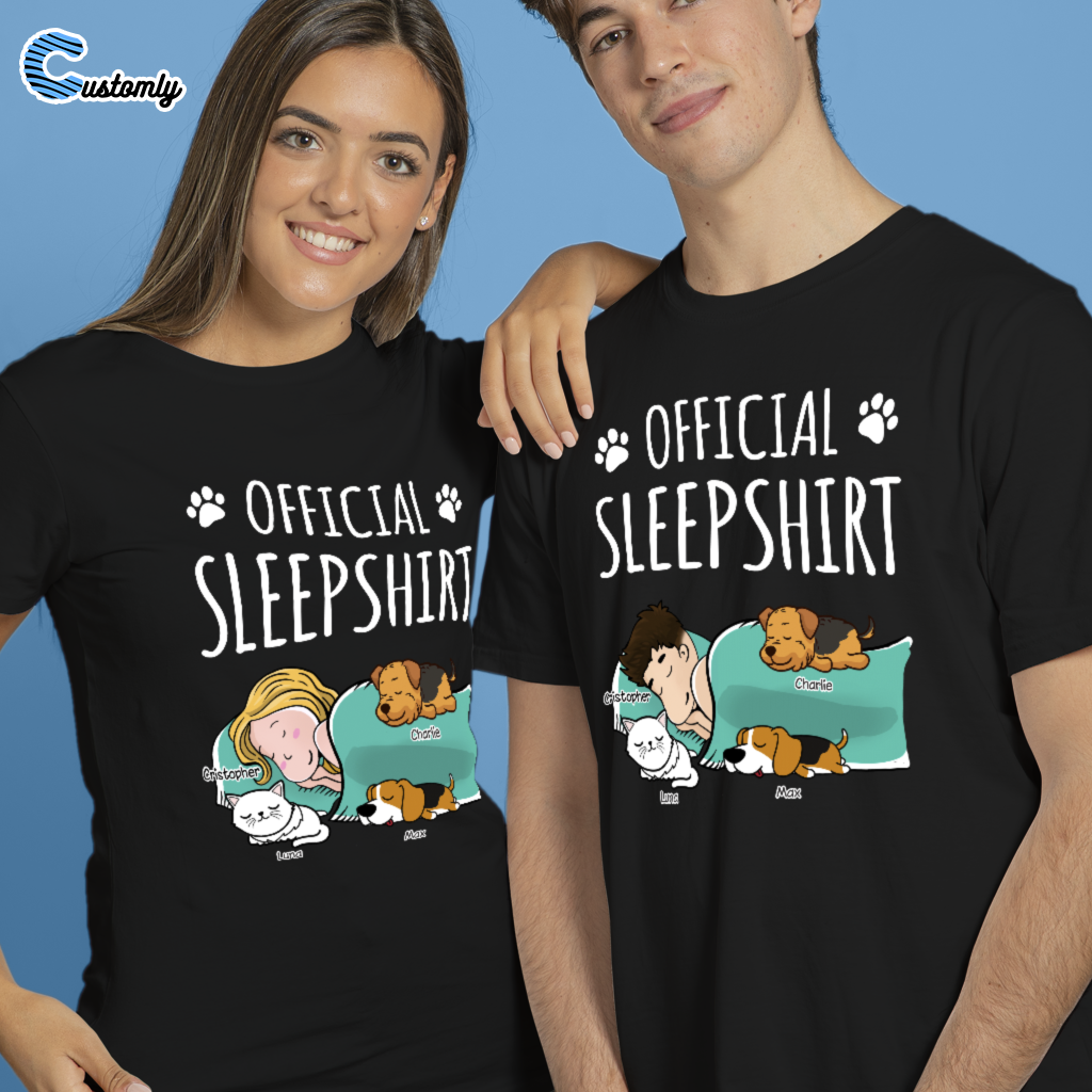 Official Sleepshirt - Dog, Cat Personalized T-Shirt