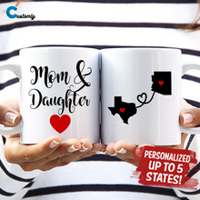 Load image into Gallery viewer, Mom &amp; Daughter State Mug
