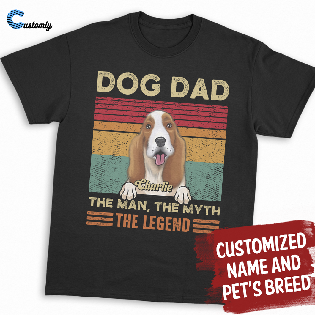 Myth Legend Retro Dog - Pet lover Personalized Tees