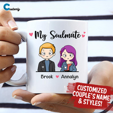 Load image into Gallery viewer, Soulmate Chibi Couple Personalized Mug
