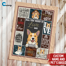 Load image into Gallery viewer, All you need - Personalized Custom Fleece Blanket
