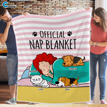 Load image into Gallery viewer, Personalized Official Nap Blanket with Pet
