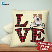 Load image into Gallery viewer, Love Pet Personalized Throw Pillow
