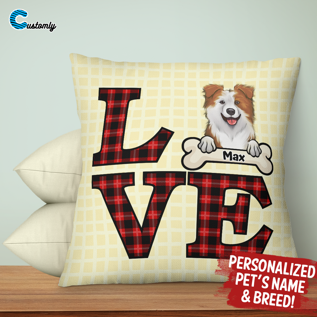 Love Pet Personalized Throw Pillow