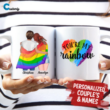 Load image into Gallery viewer, The Happiest I&#39;ve Ever Felt Was That Moment When I Discovered You Loved Me Too LGBT Personalized Mug
