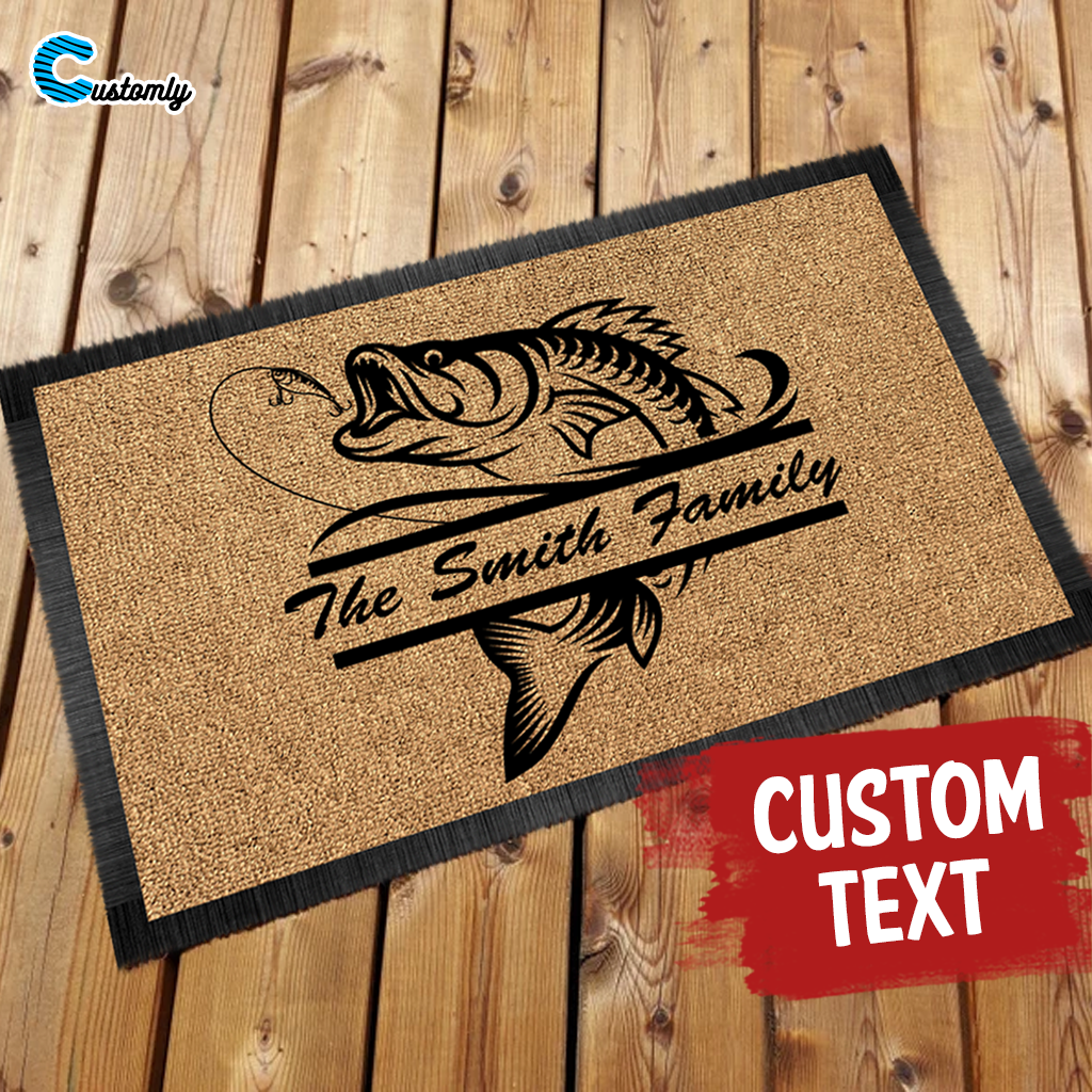 Personalized Fishing Doormat