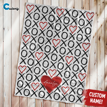 Load image into Gallery viewer, XOXO Personalized Blanket
