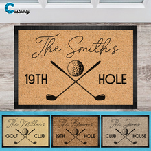 Load image into Gallery viewer, 19th Hole 2 Personalized Doormat
