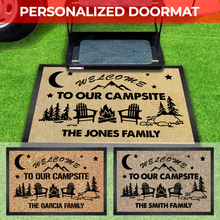 Load image into Gallery viewer, Welcome To Our Campsite Camping Doormat
