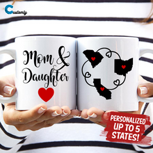 Load image into Gallery viewer, Mom &amp; Daughter State Mug
