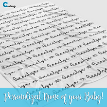 Load image into Gallery viewer, Custom Newborn Baby Receiving Gift - Personalized Name Blanket
