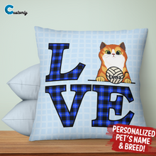 Load image into Gallery viewer, Love Pet Personalized Throw Pillow
