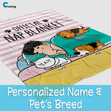 Load image into Gallery viewer, Personalized Official Nap Blanket with Pet
