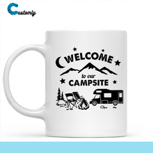 Load image into Gallery viewer, Welcome To Our Campsite Camping 2 - Personalized Mug
