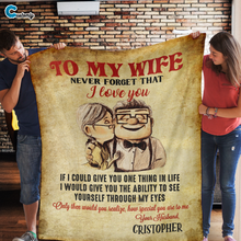 Load image into Gallery viewer, To My Wife - Never Forget That I Love You - Personalized Blanket
