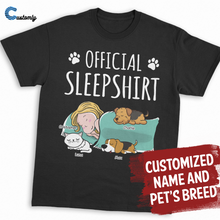 Load image into Gallery viewer, Official Sleepshirt - Dog, Cat Personalized T-Shirt
