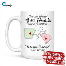 Load image into Gallery viewer, Personalized Long Distance Relationship Coffee Mug
