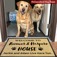 Load image into Gallery viewer, Pup Custom Welcome Home Dog Mat

