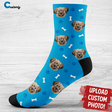 Load image into Gallery viewer, Custom Pet Face Socks
