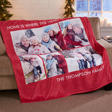 Load image into Gallery viewer, Up to 6 Photos - Picture Perfect Fleece Blanket
