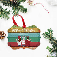 Load image into Gallery viewer, Mother &amp; Daughters Forever Linked Together - Personalized Christmas Ornament
