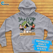 Load image into Gallery viewer, You &amp; Me And The Dogs Camping - Personalized Hoodie/Sweatshirt
