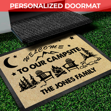 Load image into Gallery viewer, Welcome To Our Campsite Camping Doormat
