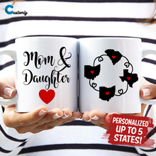 Load image into Gallery viewer, Mom &amp; Daughter State Mug
