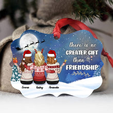 Load image into Gallery viewer, There is No Greater Gift than Friendship - Personalized Christmas Ornament
