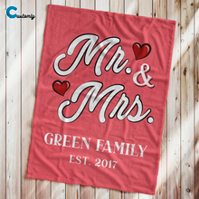 Load image into Gallery viewer, Mr. &amp; Mrs. Personalized Blanket
