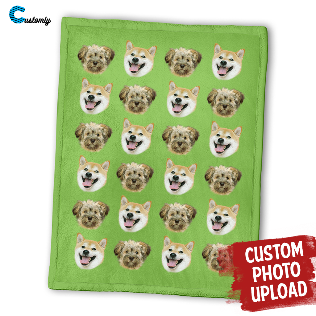 Pet Faces Personalized Blanket