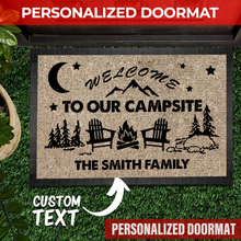 Load image into Gallery viewer, Welcome To Our Campsite Camping Doormat
