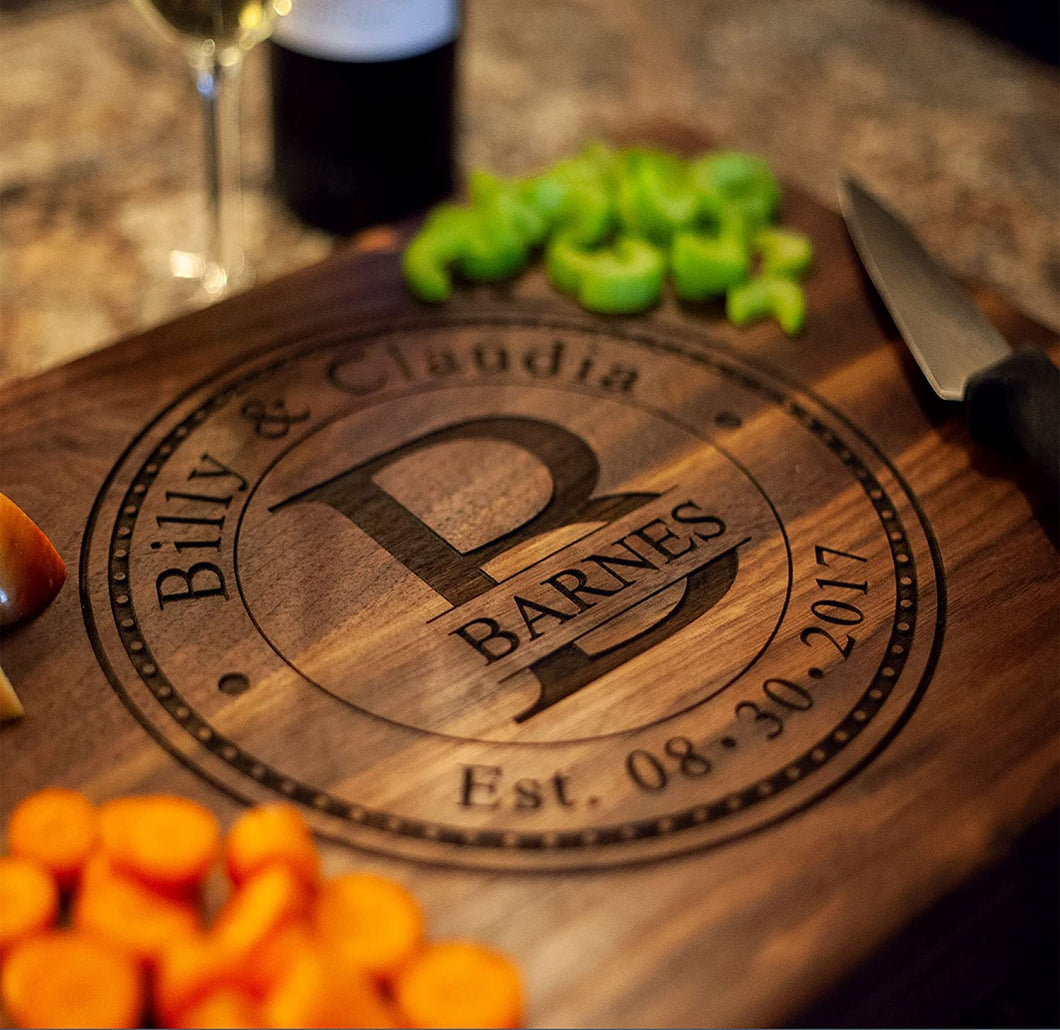 Custom Monogram 32 - Cutting Board