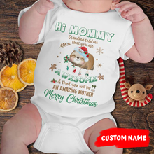 Load image into Gallery viewer, Personalized Gift For Mommy You Are Doing A Great Job Baby Onesie
