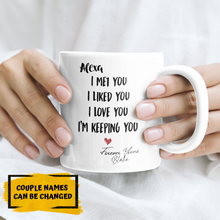 Load image into Gallery viewer, PERSONALIZED MUG: Sweetest Gift For Her - Him Mugs
