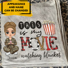 Load image into Gallery viewer, This Is My Movie Watching Blanket - Personalized Blanket - Birthday Gift For Her, Girl, Woman
