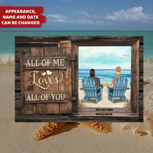 Load image into Gallery viewer, All Of Me Loves All Of You - Personalized Metal Sign
