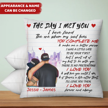 Load image into Gallery viewer, &quot;I Have Found the one whom my soul loves&quot; - Personalized Couple Pillow
