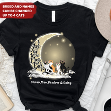 Load image into Gallery viewer, Love My Cats To The Moon And Back - Personalized Shirt
