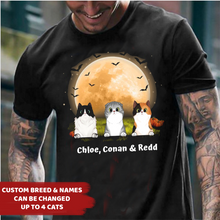 Load image into Gallery viewer, Cats In Moonlight - Personalized Shirt
