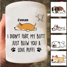 Load image into Gallery viewer, Just Blew You A Love Puff - Personalized Mug
