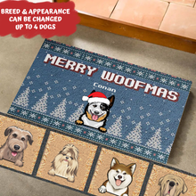 Load image into Gallery viewer, Merry Woofmas - Personalized Decorative Mat
